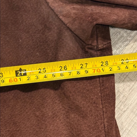 Vintage GUESS Men's Dark Brown Suede Shirt Jacket - Picture 14 of 16